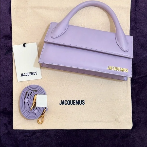 NWT Jacquemus Le Chiquito Long – Lilac Purple Leather - Picture 10 of 11